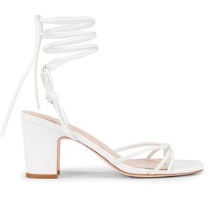 WORN ONCE!!! LPA Nicola white sandal! Perfect for bridal shower/spring/summer.